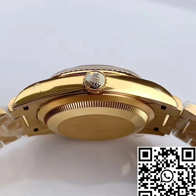 M128238 Rolex EW Scale Factory Day-Date Roman Time Dial White 0117